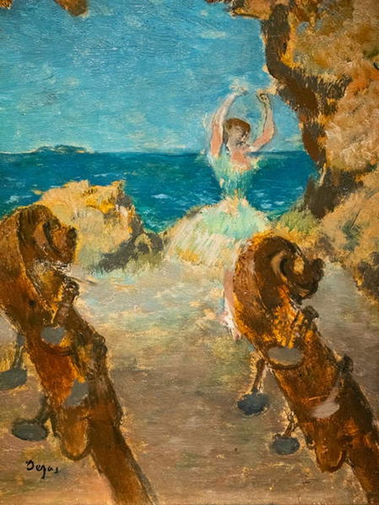 Detail of Dancer. Ballet scene. 1891 by Edgar Degas