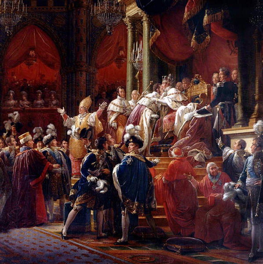Detail of The Coronation of King Charles X, 29th May 1825 in Reims Cathedral, c.1827 by Francois Pascal Simon Baron Gerard