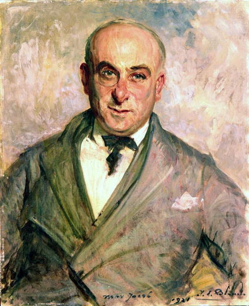 Detail of Max Jacob, 1921 by Jacques-Emile Blanche