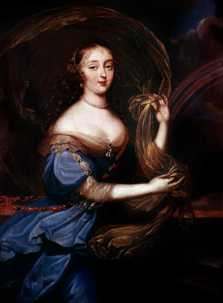 Detail of Francoise de Rochechouart de Mortemart by Louis Ferdinand (1648-1717) Elle