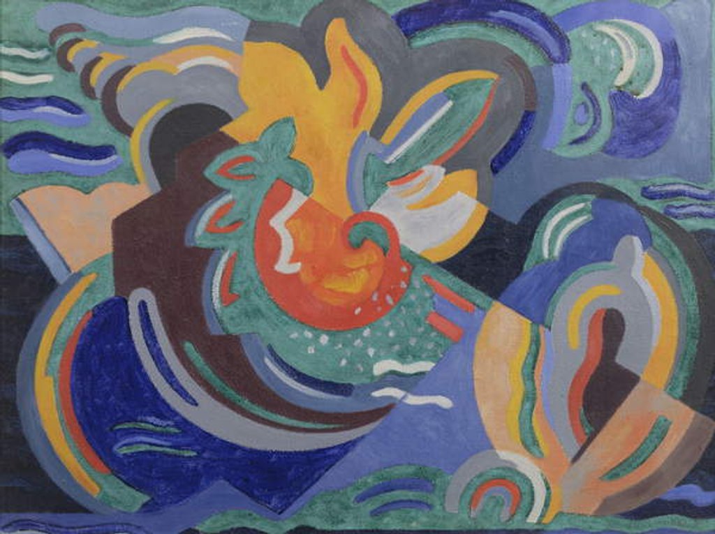 Detail of Flower Farm, 1937 by Mainie Jellett