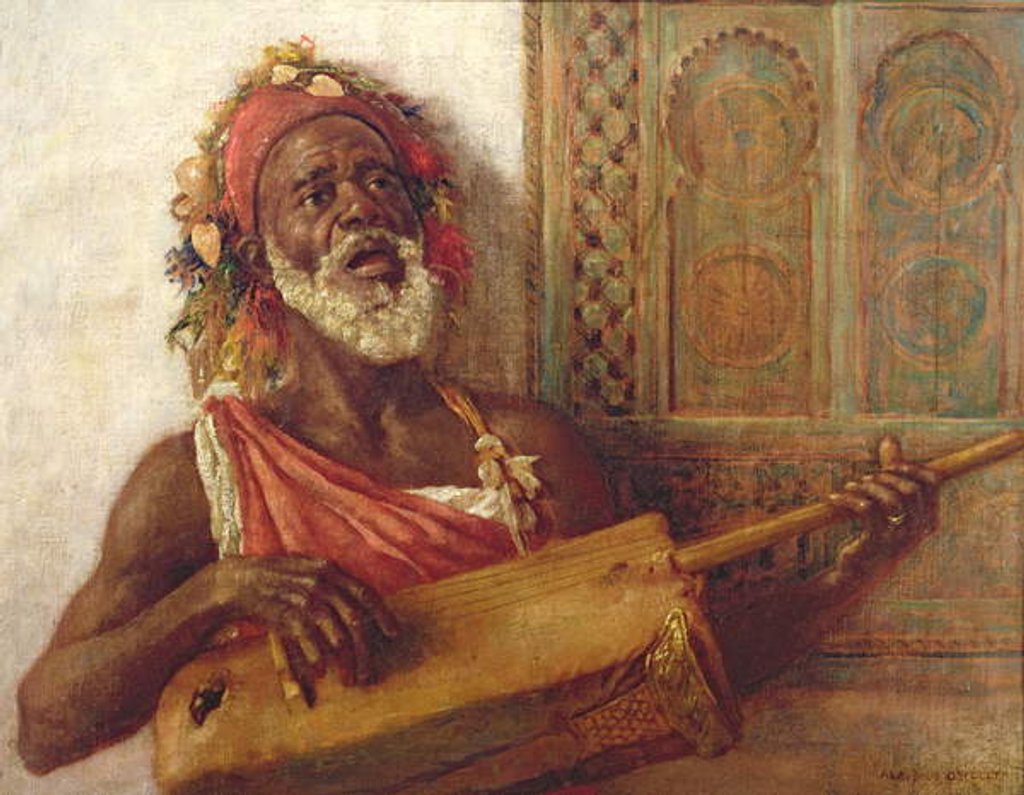 Detail of African Musician by Aloysius C. O'Kelly