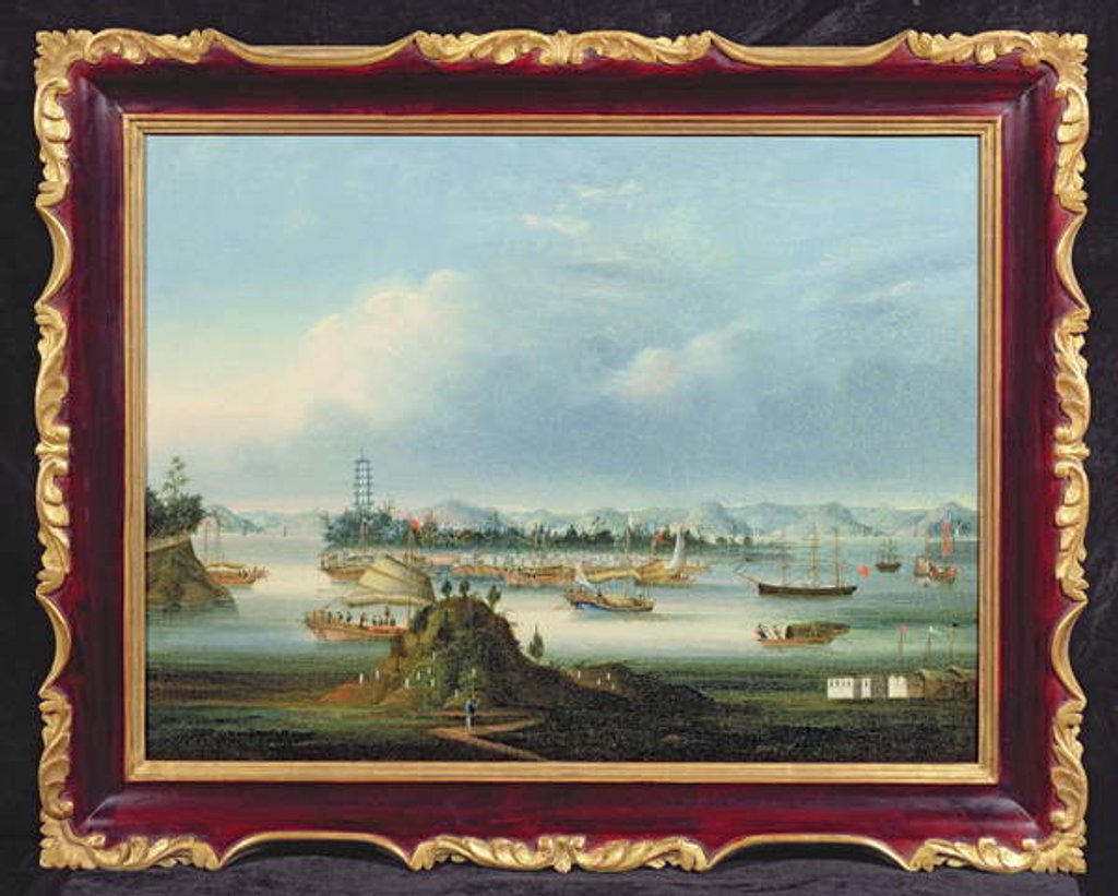 Detail of The Anchorage at Whampoa, c.1855 by Qua You