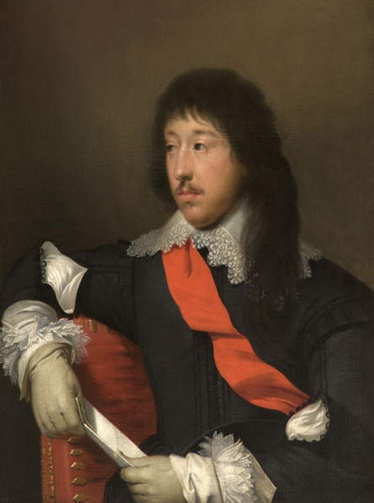 Detail of James Stanley, 7th Earl of Derby by Cornelius Janssen van Ceulen