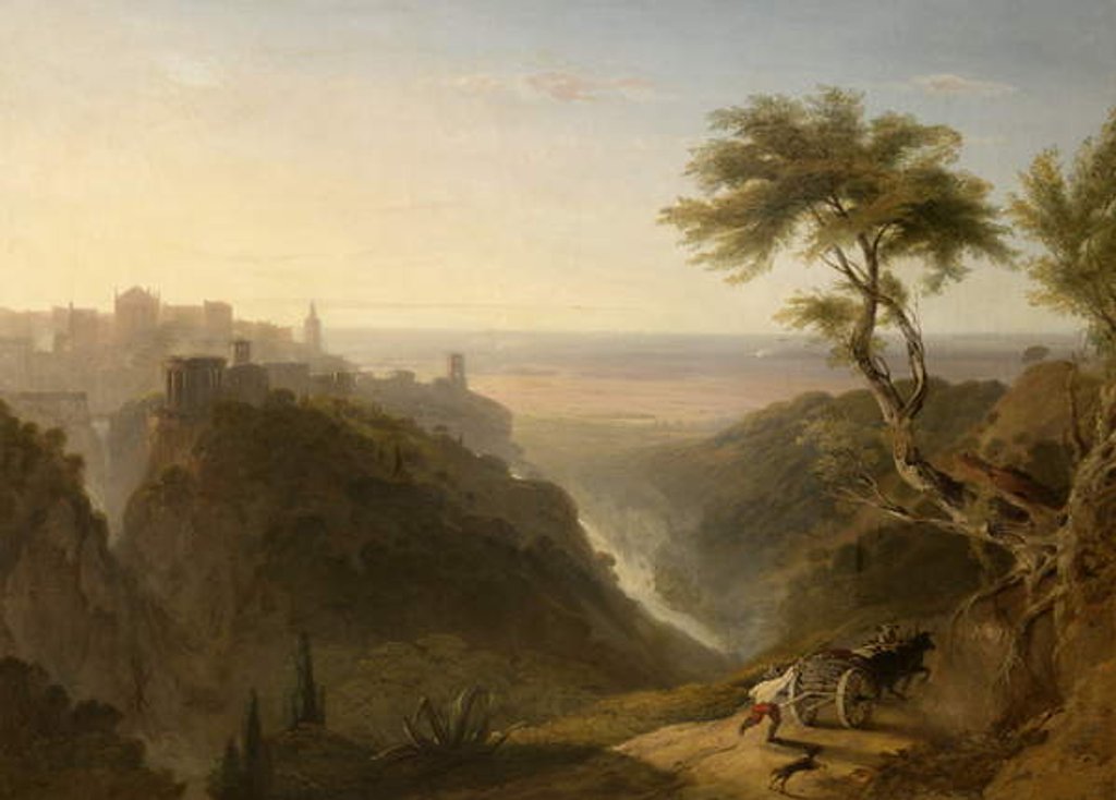 Detail of A Distant View of Tivoli by William Linton
