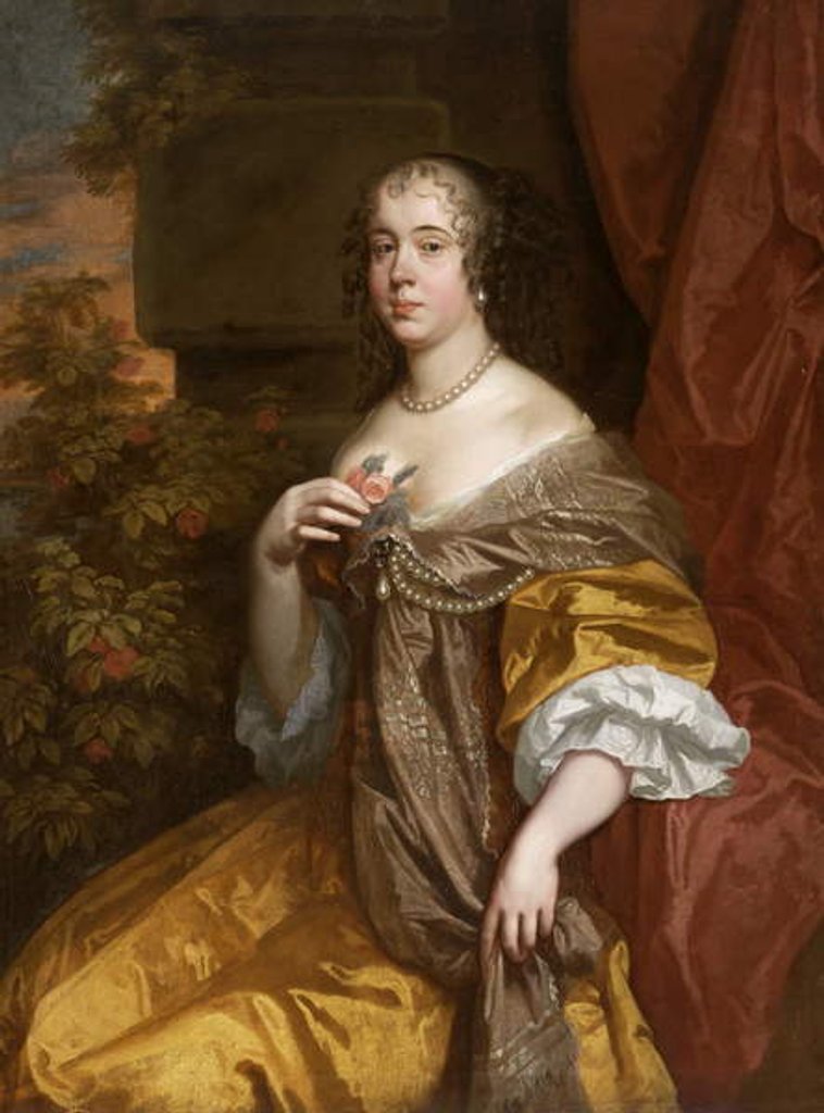 Detail of Elizabeth, Lady Leicester by Peter Lely