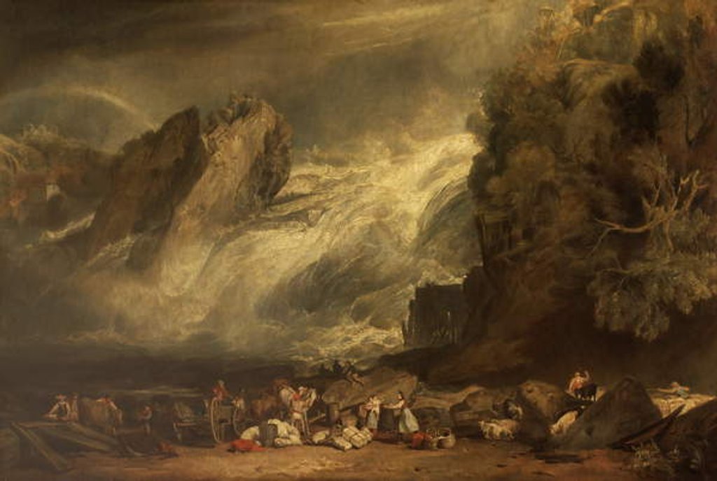 Detail of Falls of the Rhine at Schaffhausen by Joseph Mallord William (after) Turner