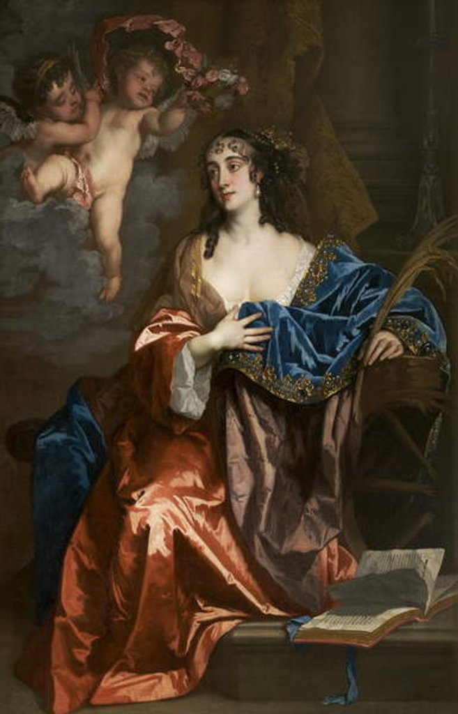 Detail of Eleanor Needham, Lady Byron, as Saint Catherine, c.1663-64 by Peter Lely