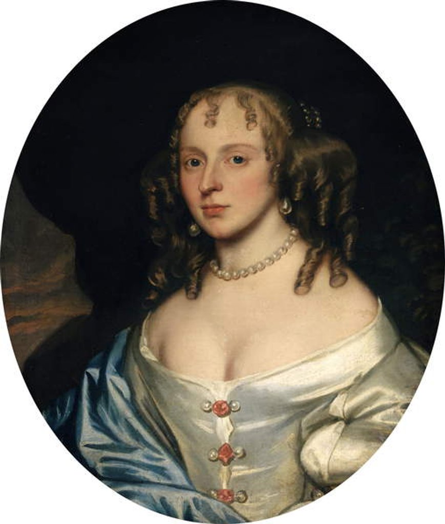Detail of Lady Byrne, née Warren by Gerard Soest