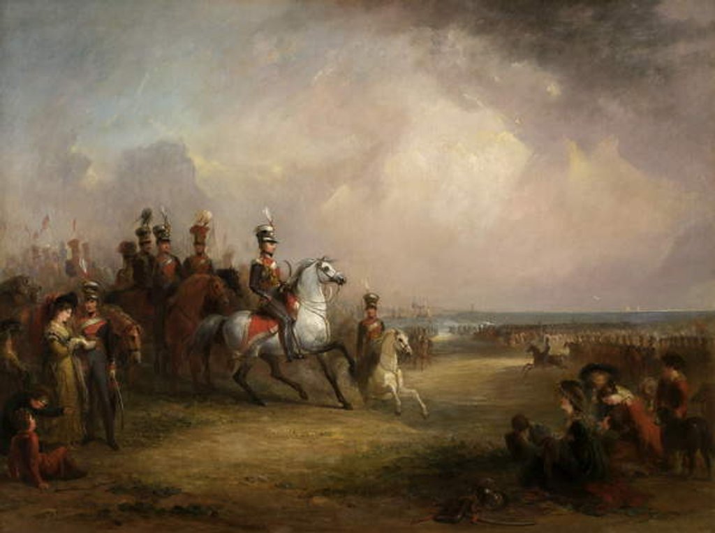 Detail of Colonel Sir John Leicester, Bt, and the King's Cheshire Yeomanry Cavalry Exercising on the Sands at Liverpool by George Jones