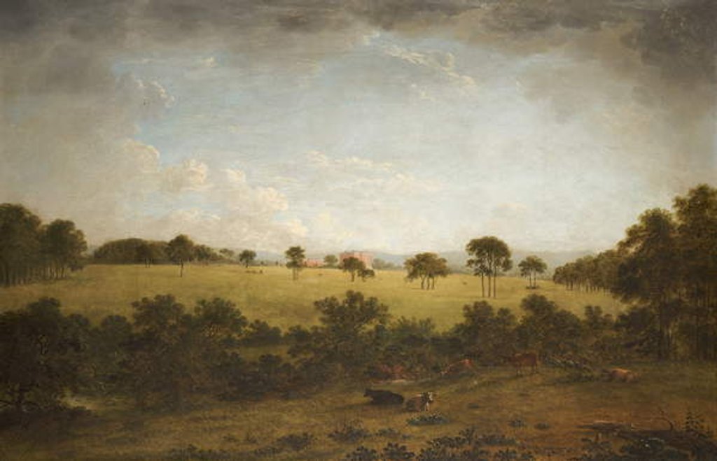 Detail of Tabley: The Park with a Distant View of the House by Anthony Devis