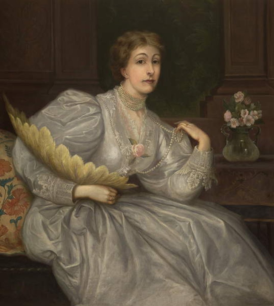 Detail of The Honourable Eleanor Leicester Leighton-Warren by George R. Chapman