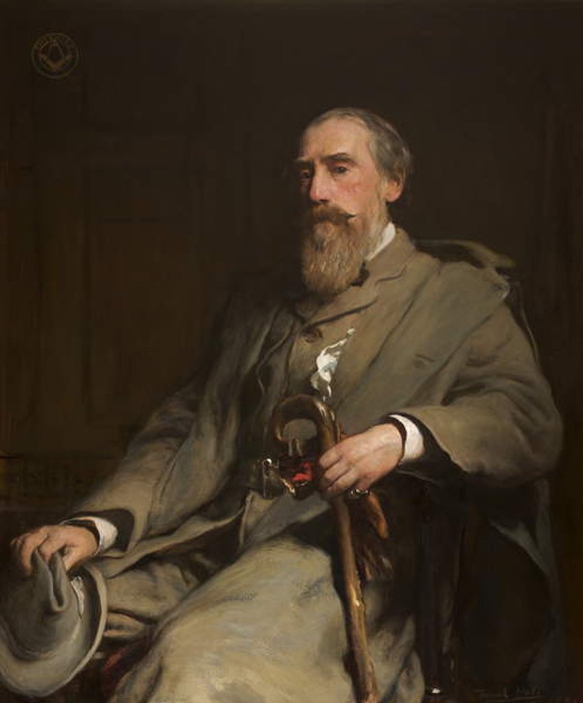 Detail of The 3rd Lord de Tabley by Frank Holl