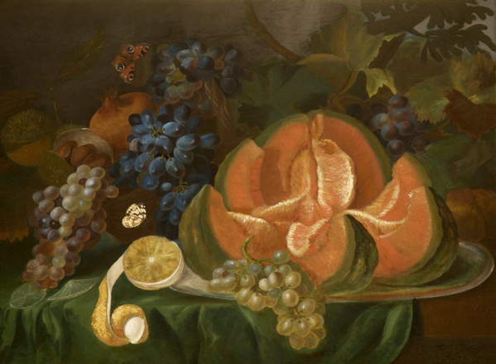 Detail of Still Life of Fruit, 1824 by Samuel Parkin