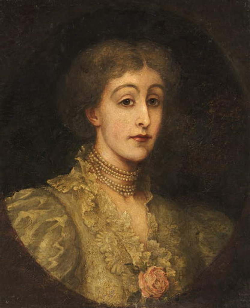 Detail of Lady Leighton by Barbara Leighton