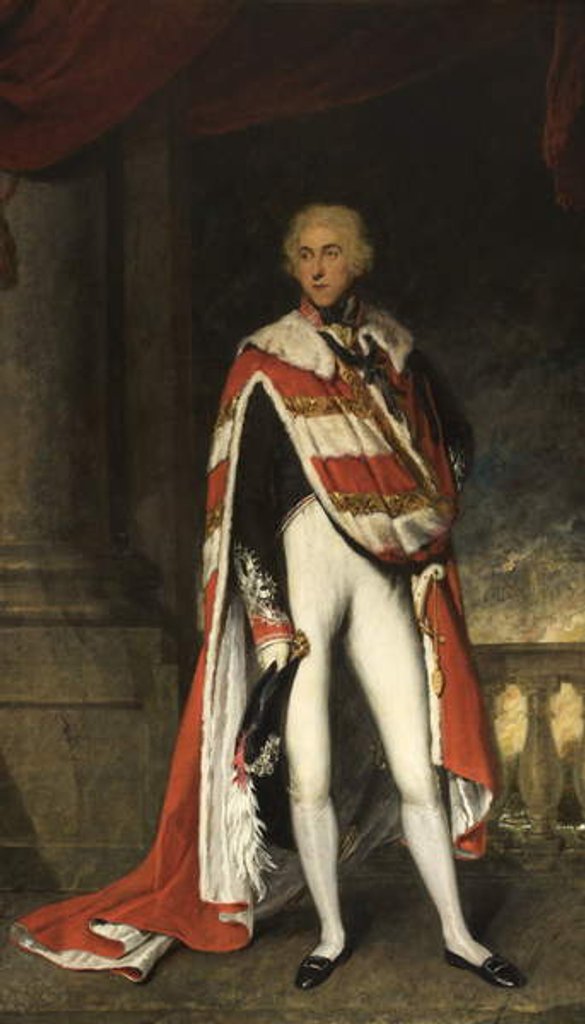 Detail of Sir John Fleming Leicester, Bart., in Peer's Robes, 1789-1826 by School English