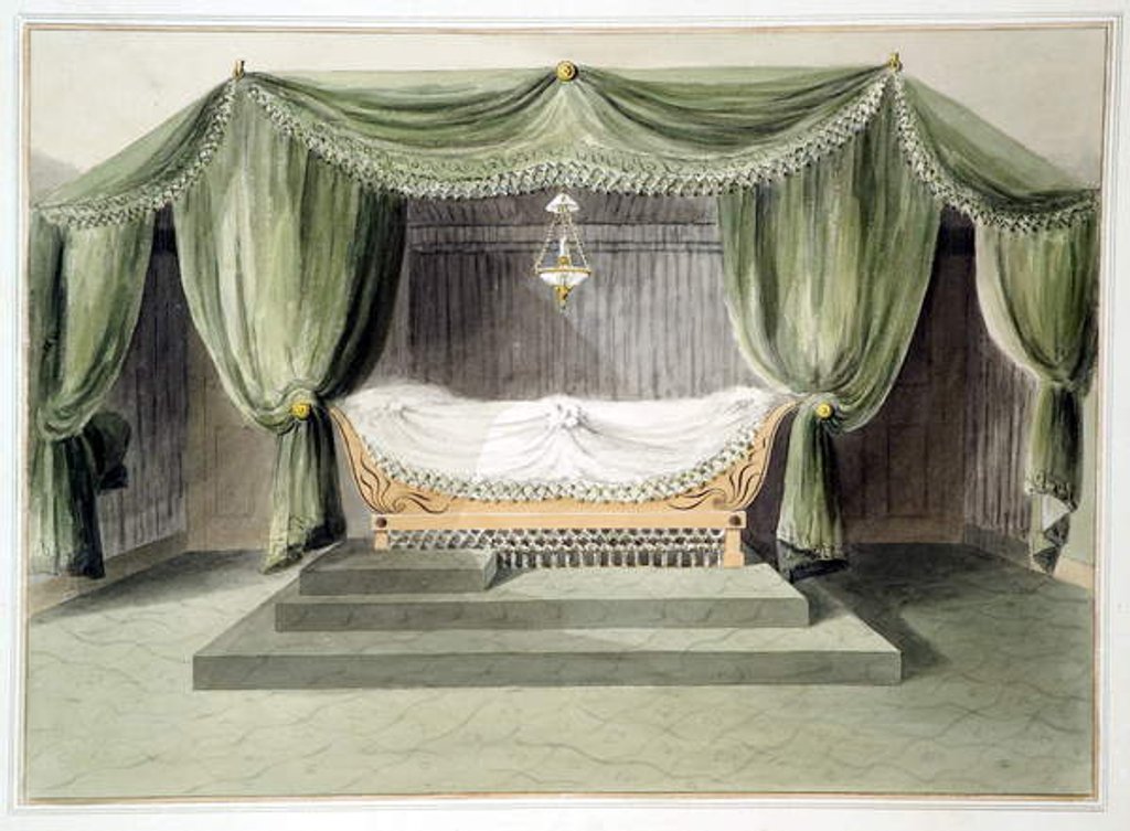 Detail of Design for a tented room, c.1806 by English School