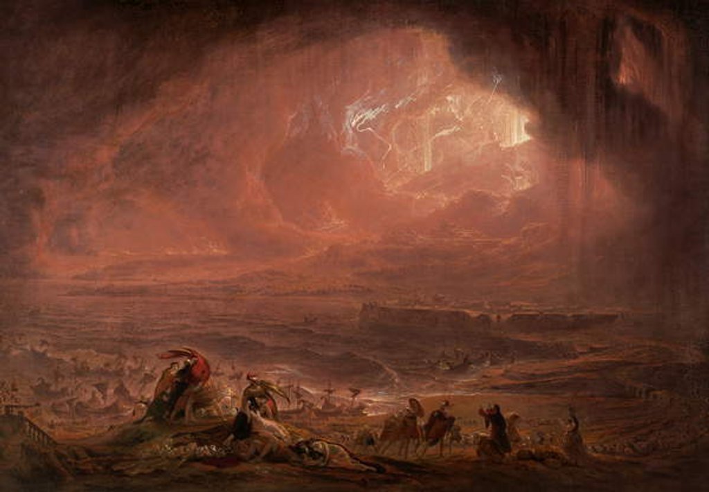 Detail of The Destruction of Herculaneum and Pompeii by John Martin