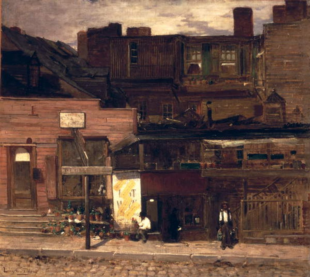 Detail of Duane Street, New York, c.1878 by Louis Comfort Tiffany
