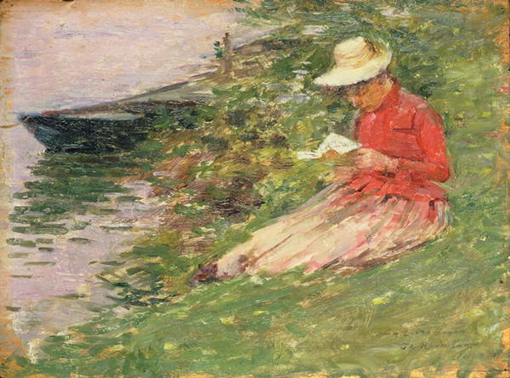 Detail of La Roche Guyon, 1891 by Theodore Robinson