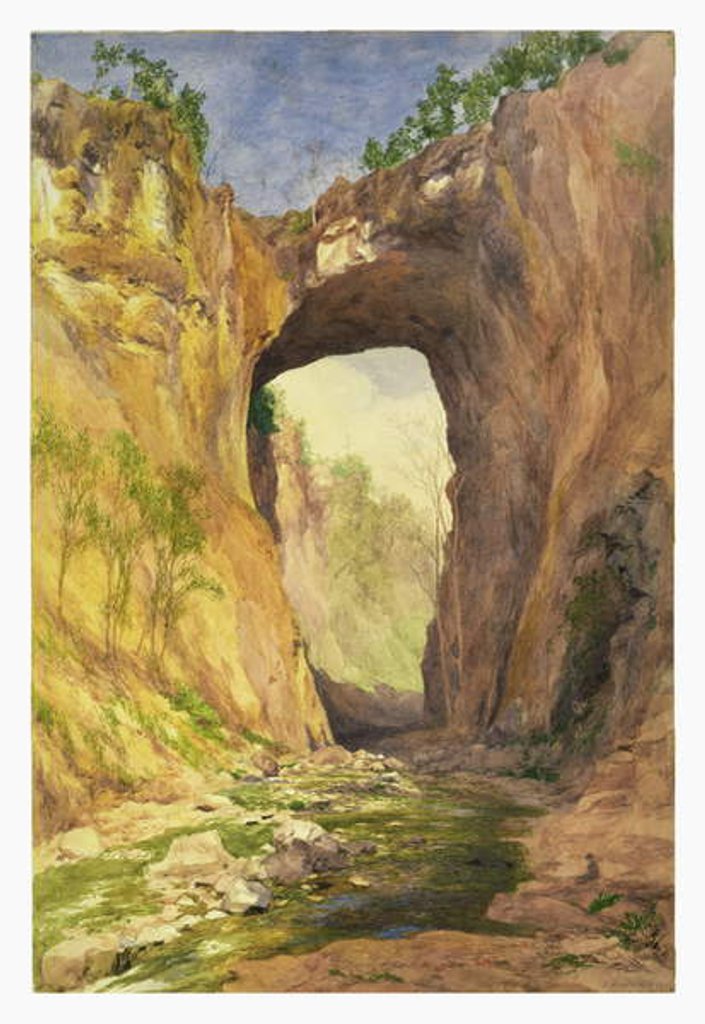 Detail of Natural Bridge, Virginia, 1876 by John Henry Hill