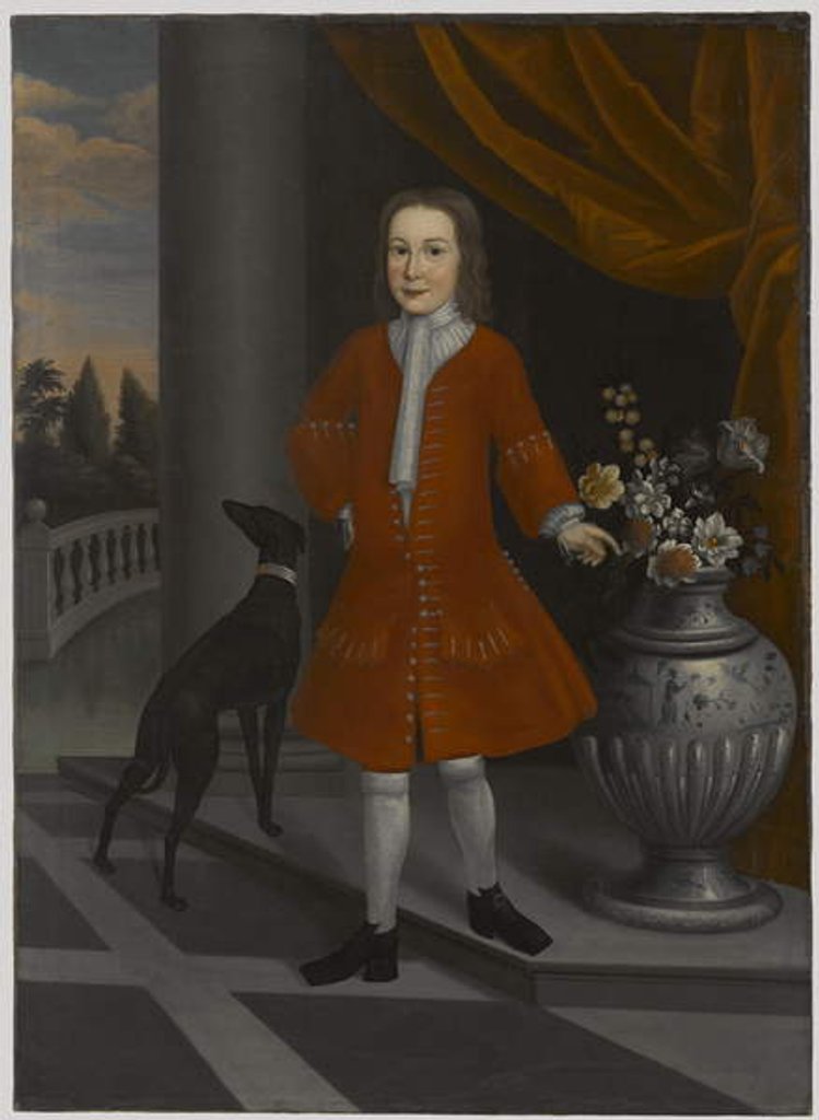 Detail of Portrait of Pierre Van Cortlandt, c.1731 by American School