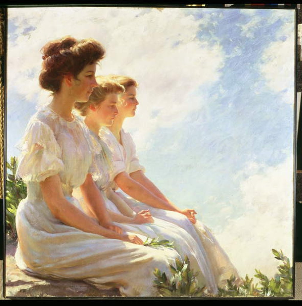 Detail of On the Heights, 1909 by Charles Courtney Curran