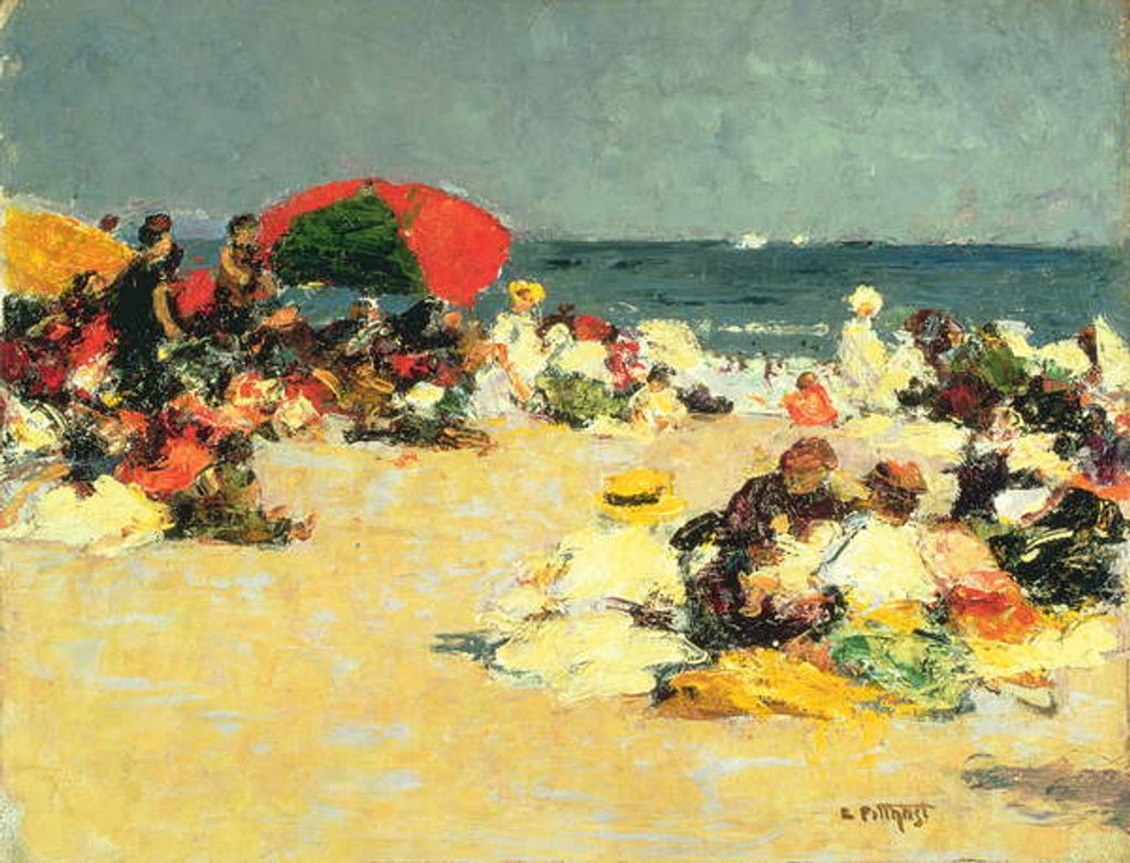 Detail of On the Beach by Edward Henry Potthast