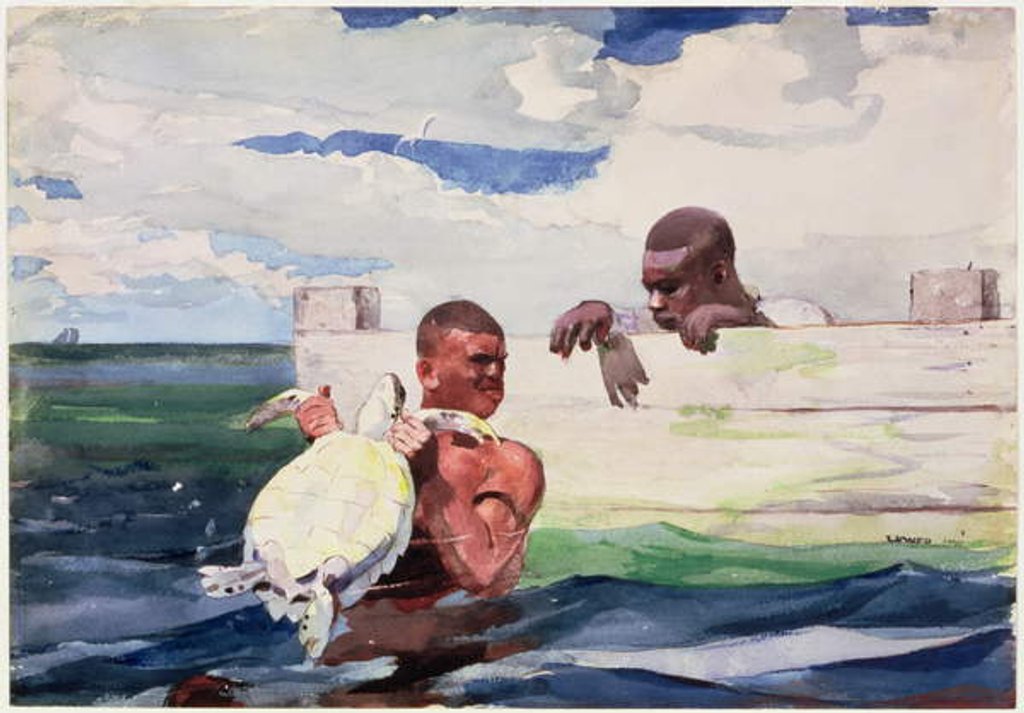 Detail of The Turtle Pound, 1898 by Winslow Homer