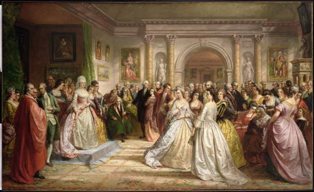 Detail of The Republican Court 1861 by Daniel Huntington