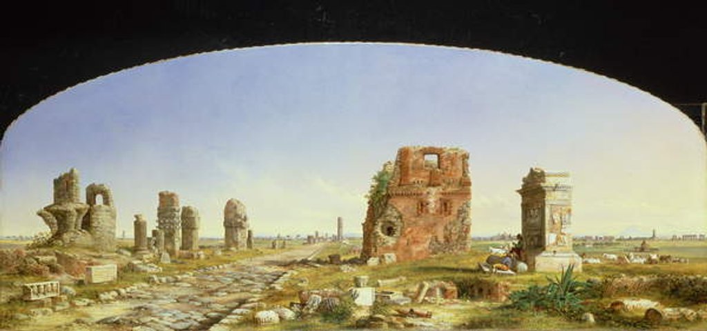 Detail of The Appian Way, 1869 by John Linton Chapman