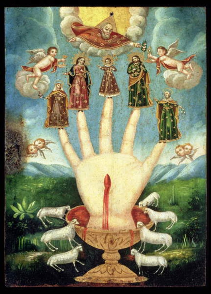 Detail of The All-Powerful Hand by American School