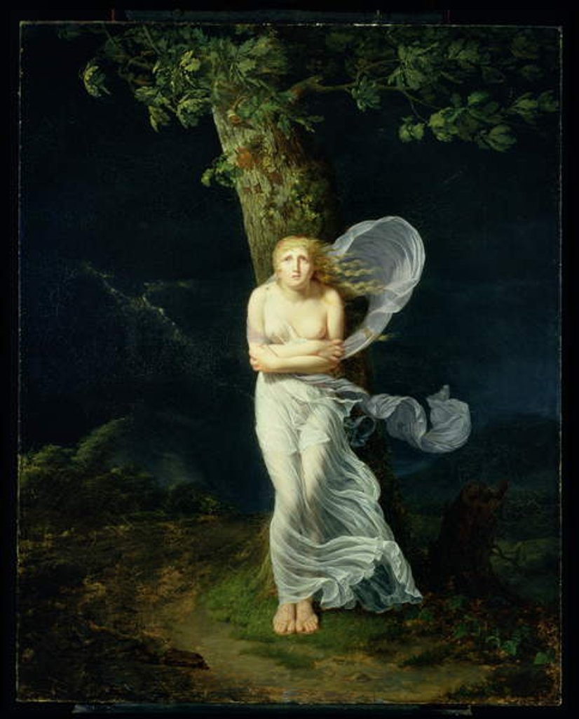 Detail of Young Woman Overtaken by a Storm, 1799 by Fereol Bonnemaison