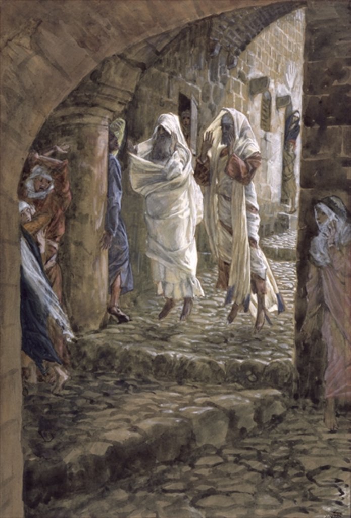 Detail of Apparitions of the Dead in the Streets of Jerusalem by James Jacques Joseph Tissot