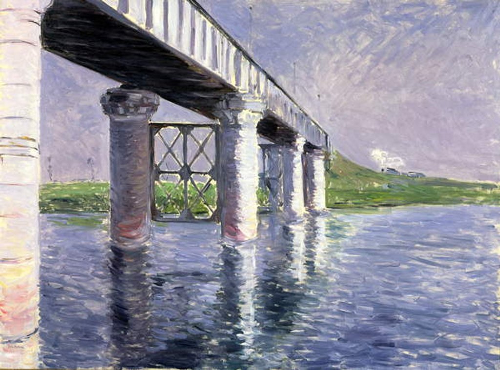 Detail of The Bridge at Argenteuil, 1885 or 1887 by Gustave Caillebotte