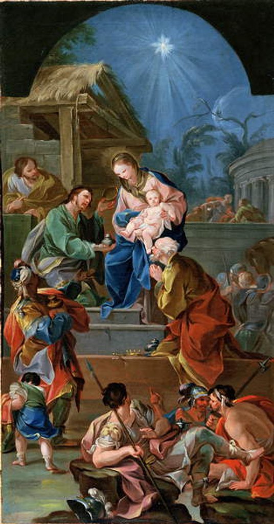 Detail of Adoration of the Magi, mid-18th century by Antonio the Elder Gonzalez Velazquez