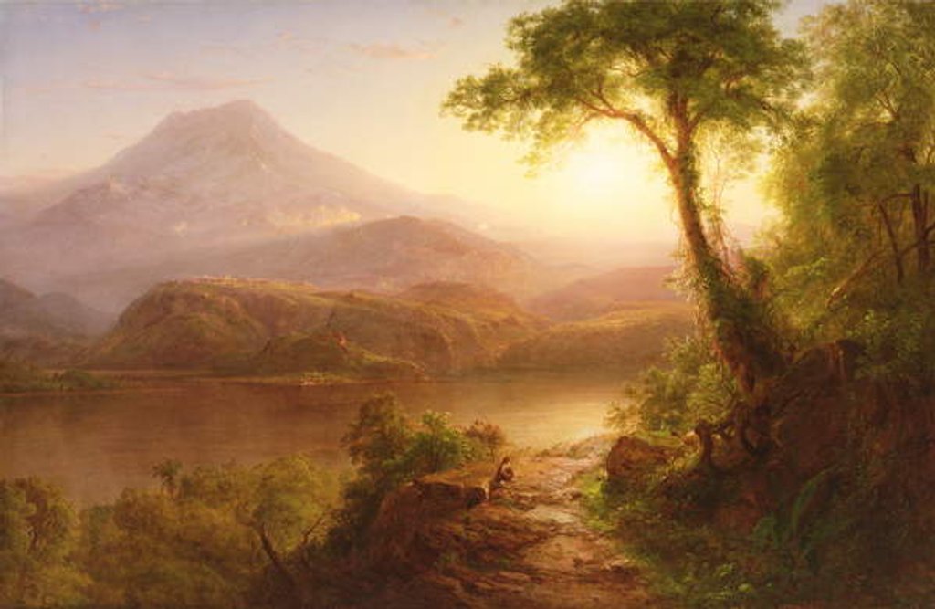 Detail of Tropical Scenery: South American Landscape, 1873 by Frederic Edwin Church