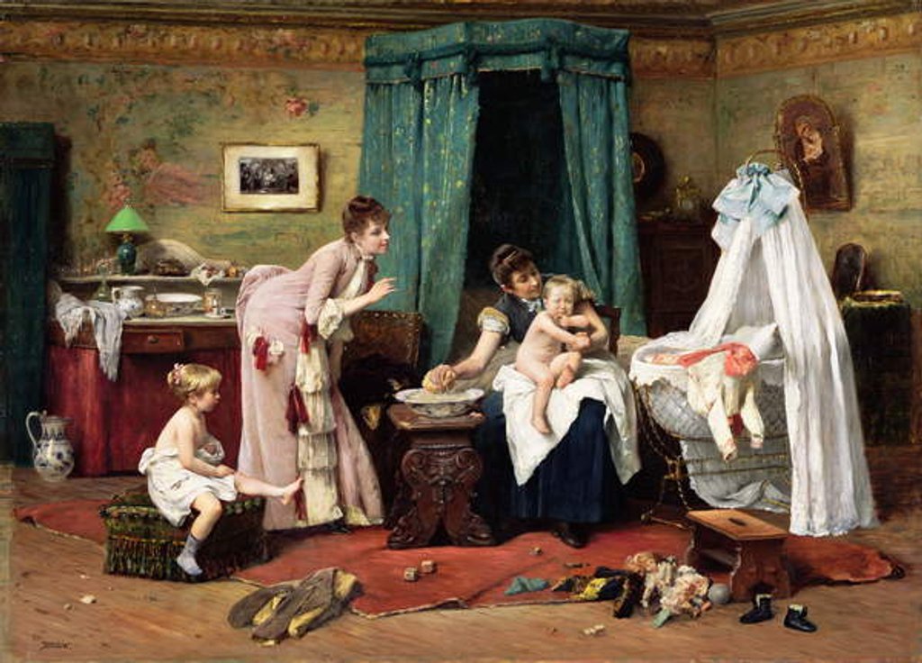 Detail of Children's Toilette by Vaclav Brozik