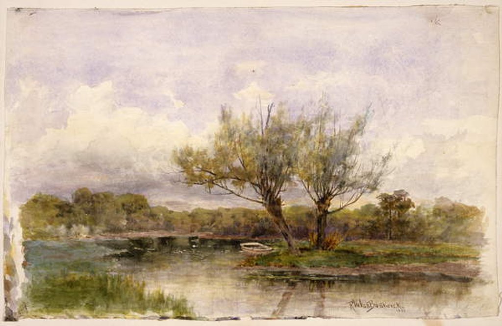 Detail of Landscape, 1881 by Robert Ward van Boskerck