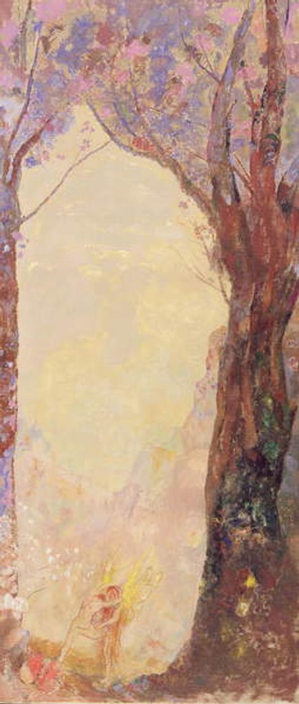 Detail of Jacob Wrestling with an Angel, c.1905-10 by Odilon Redon