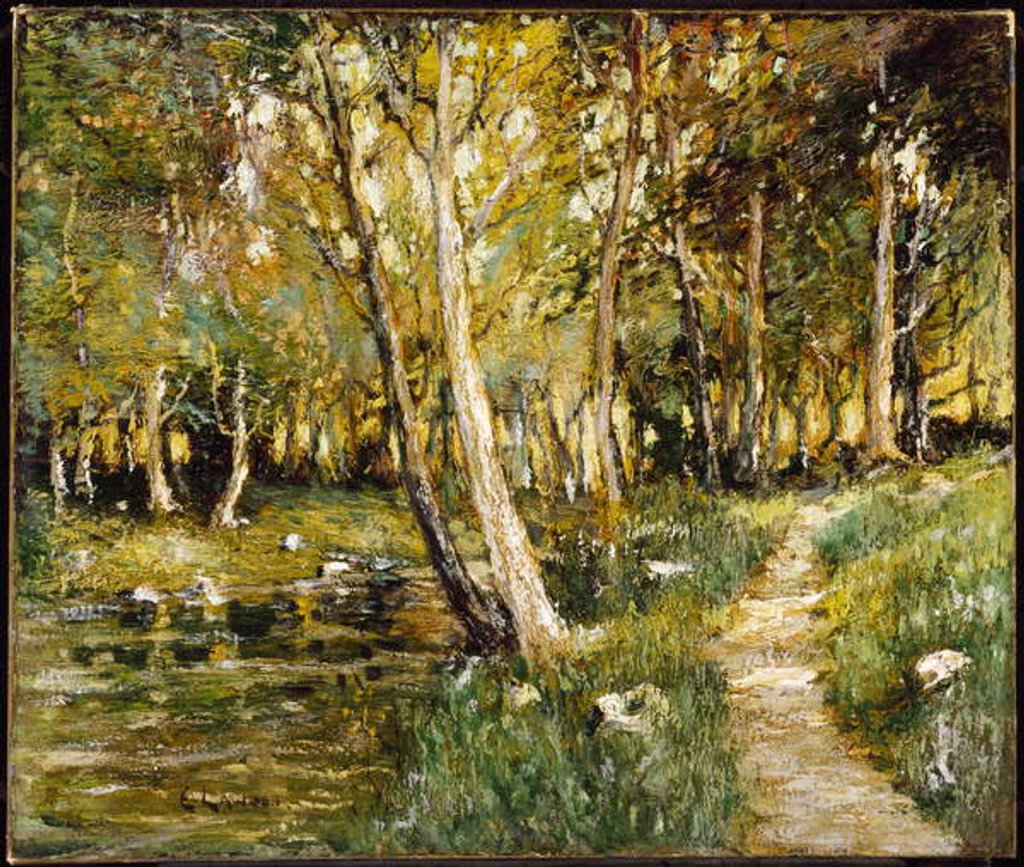 Detail of Landscape by Ernest Lawson