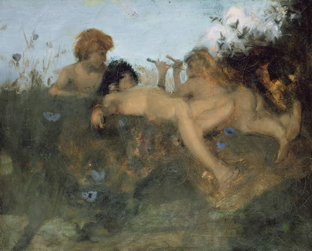 Detail of A Summer Idyll, 1878-79 by John Singer Sargent