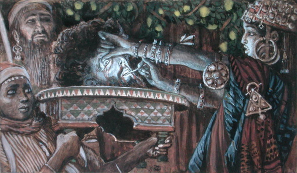 Detail of The Head of Saint John the Baptist by James Jacques Joseph Tissot