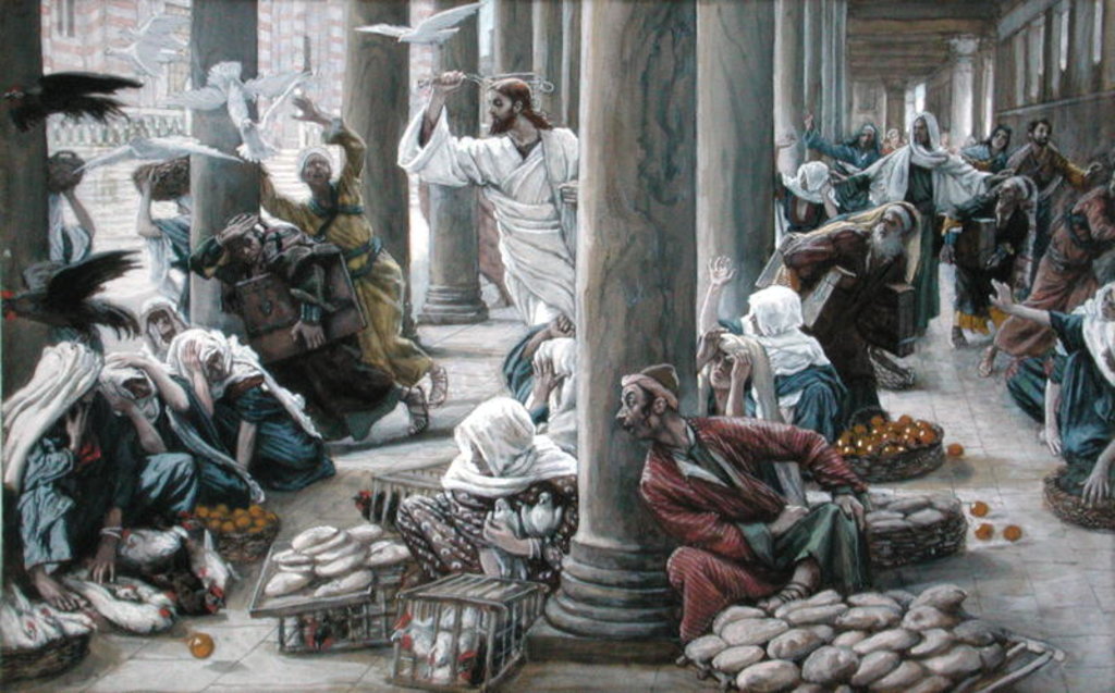 Detail of Christ Driving Out Them that Sold And Bought from the Temple by James Jacques Joseph Tissot