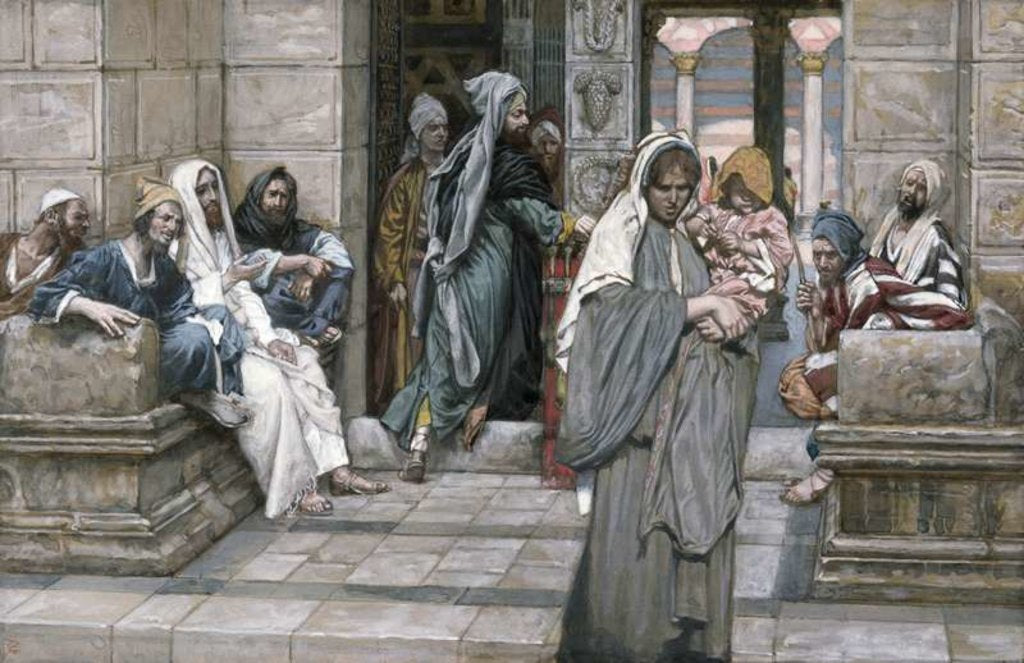 Detail of The Widow's Mite by James Jacques Joseph Tissot