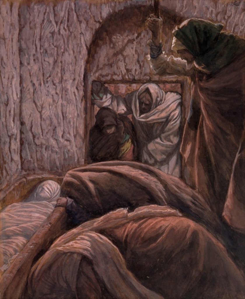Detail of Jesus in the Tomb by James Jacques Joseph Tissot
