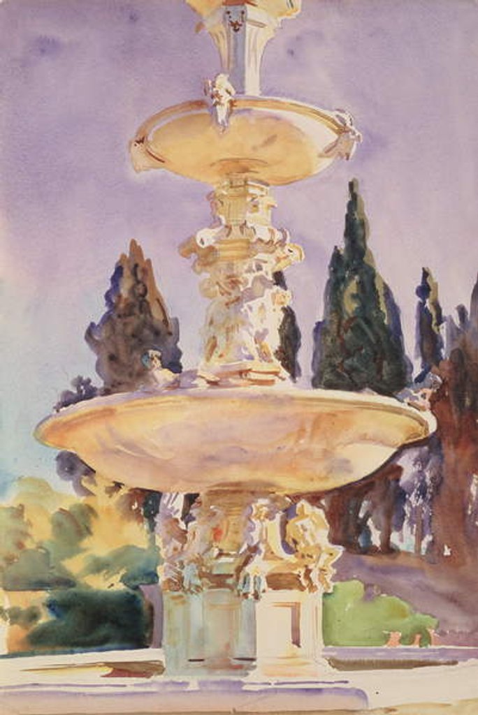 Detail of In a Medici Villa, c.1907 by John Singer Sargent