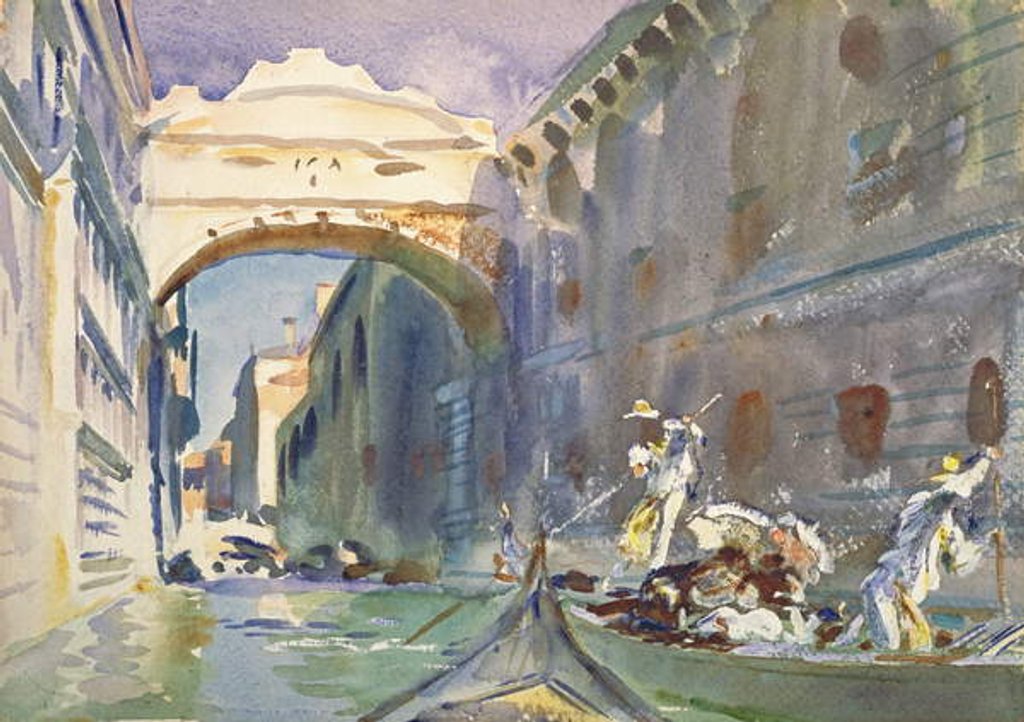 Detail of The Bridge of Sighs, c.1905-08 by John Singer Sargent