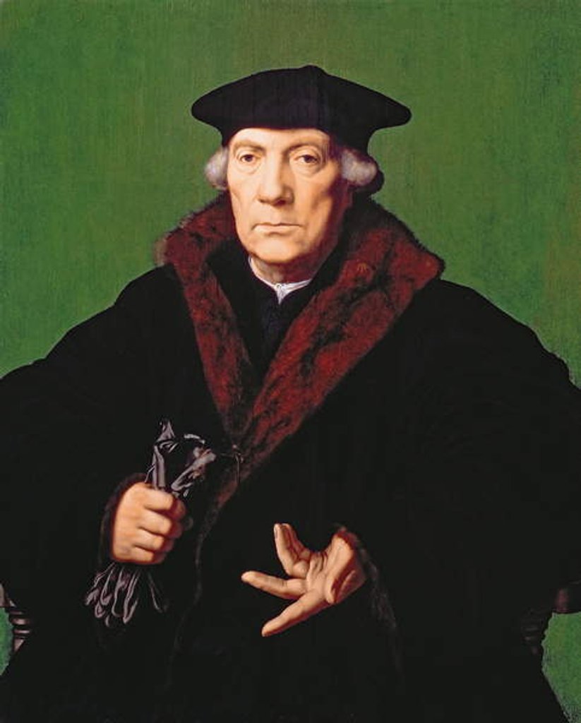 Detail of Portrait of Jan Carondelet, c.1550 by Jan Cornelisz Vermeyen