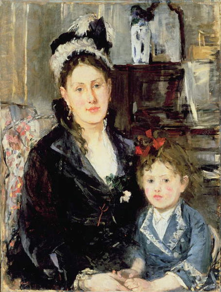 Detail of Mme Boursier and Her Daughter, 1873 by Berthe Morisot